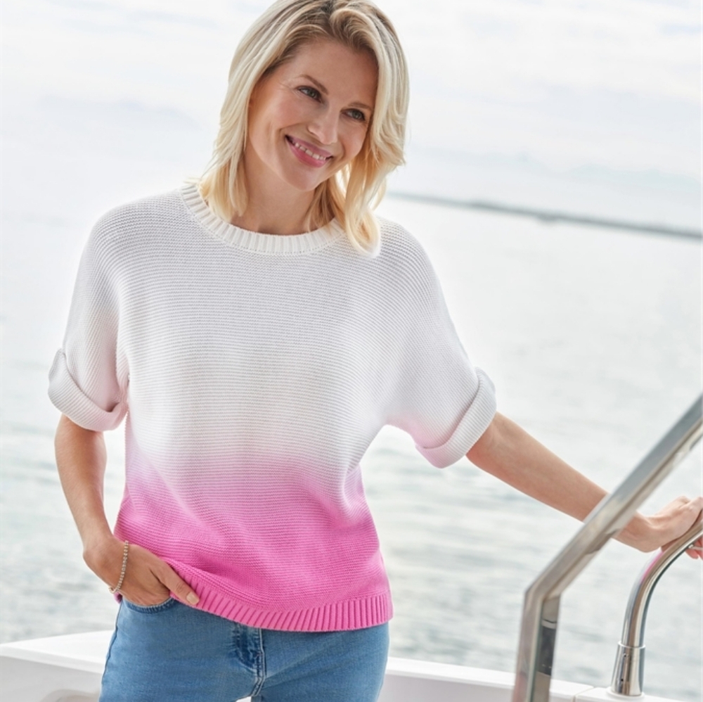 Pure Collection Ombre Knitted Top